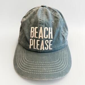 Primitives By Kathy Unisex Blue Beach Please Adjustable Strapback Hat NWT $24